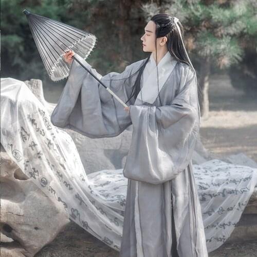 Ming Dynasty Hanfu Men And Women Chinese Traditional Fairy Ancient Cosplay Costume Big Sleeve Dress Stage Performance Outfit
