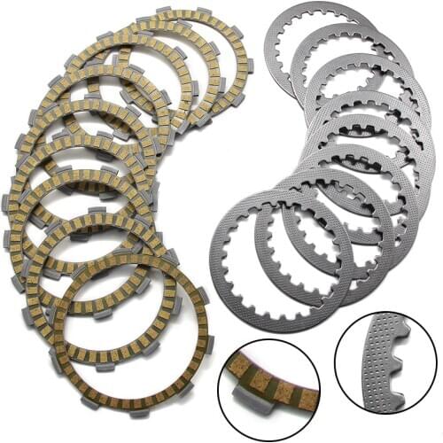 Motorcycle Friction Clutch Discs Plate For Yamaha FZ400 4YR 1997 OEM:21V-16321-00/3XP-16321-00 8 1HX-16331-00 1 131-16324-00 8