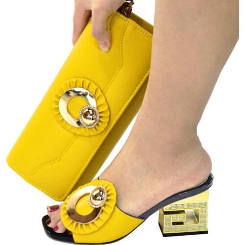 Doershow African new coming Italian Shoes And Bag Sets For Evening Party With Stones green Italian Handbags Match Bags!SGC1-10