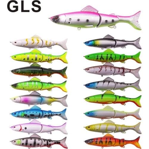 GLS brand multi-section fish bait 13cm/21g Mino 17 kinds of bionic fake bait reusable and environmentally friendly fishing bait