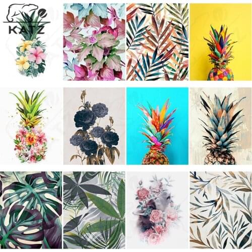 Pineapple Diamond Painting Kit Tropical Fruit Embroidery Crossing Diy Flower Mosaic Art Gift Cross Stitch Home Decoration