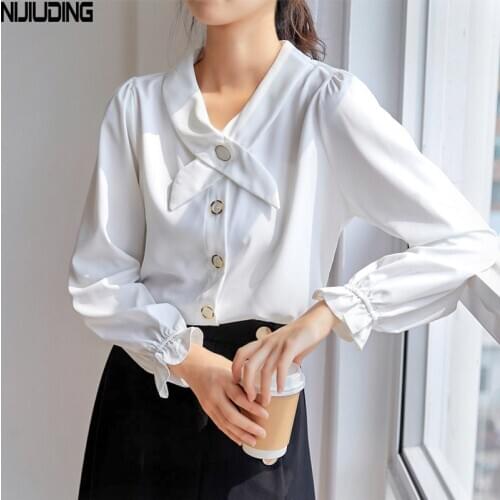 NIJIUDING Womens Chiffon Blouses