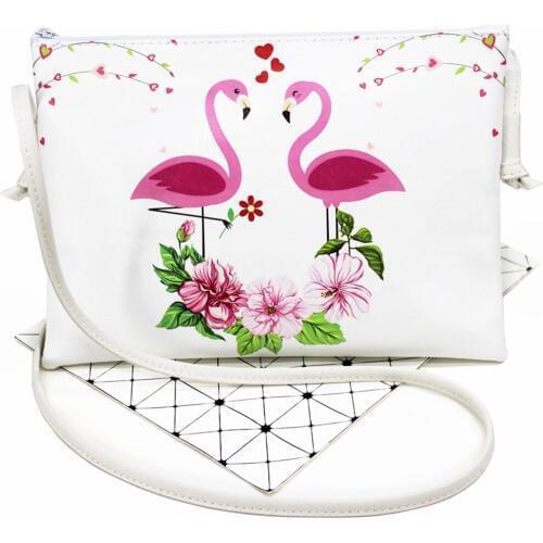 2020 New Cute children single/inclined shoulder bag Kid Flamingo design receive package girls messenger Students travel bags