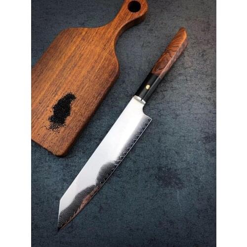 VG10 Chefs Nakiri Knife 65 Layers Japanese Damascus Steel Damascus Chef Knife 8 Inch Damascus Kitchen Knife Solidified Wood HD