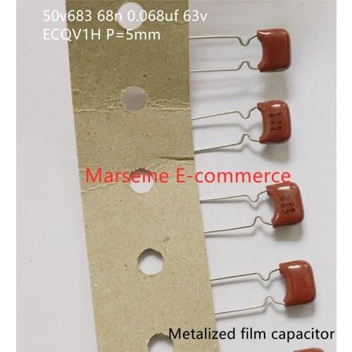 Original New 100% metalized film capacitor 50v683 68n 0.068uf 63v ECQV1H P=5mm (Inductor)