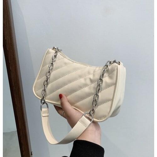 This years popular small bag womens bag 2021 new fashion simple one-shoulder underarm bag bag of womens stick bag