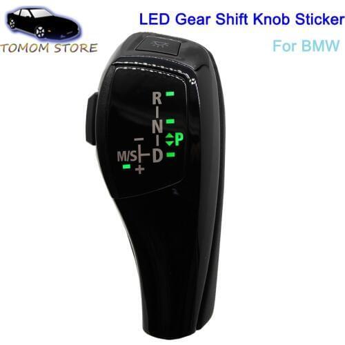 For BMW E39 E53 E46 E60 E61 E90 E92 E93 E87 E83 X3 LED car manual gear stick shift knob automatic LHD shift lever knob