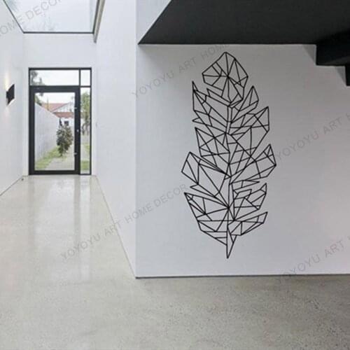 Mordern Home Wall Decoration Pen-sign Decal Plant Sticker Forest Decal Geometry Decal Paper For Living Room Decor Wallpaper rb69
