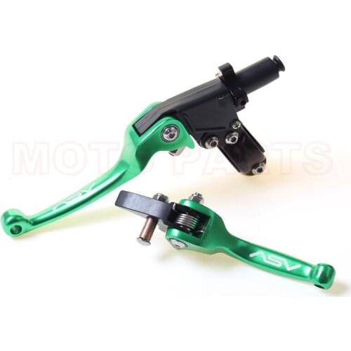 Alloy ASV F3 Series 2ND Clutch & Brake Folding Lever Modify Parts Motorcycle ATV Dirt Pit Bike CRF RMZ KLX YZF Free Shipping
