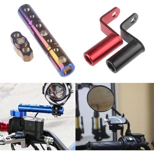 Motorcycle aluminum alloy extension rod multi functional mirror seat Accessories fpr phone holder gps
