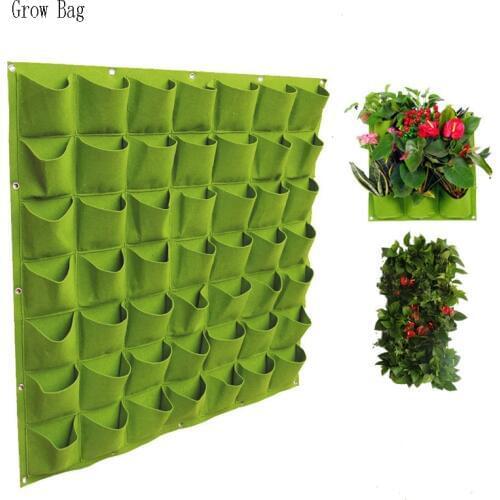 Outdoor Wall-Mounted Non-Woven Felt Plant Bag Planting Bag Wall Greening Plant Cultivation Bag Gardening Bag Growth Bag