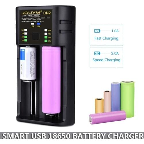 Battery Charger for 18650 3.7V 18350 18500 21700 20700B 10440 26650 1.2V Ni-MH/Cd, A AA AAA lithium NiMH Battery Lii-PD4