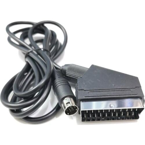 1.8m RGB/RGBS SCART OFC Adapter Cable for SEGA MD2 Game Console RGB Scart Cable 9 pin V Pin /C Pin