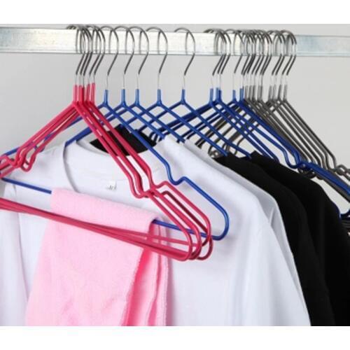 10pcs Metal Clothes Hook Hangers Kids Coat Laundry Rack No Slip Towel Underwear Wide Clothes Space Hanger Stainless Steel