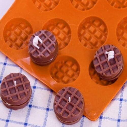 18 Grids Mini Waffles Mold Silicone Cake Mould Chocolate Biscuit Fondant Tray DIY Bakeware Desssert Pan Kitchen Baking Tools