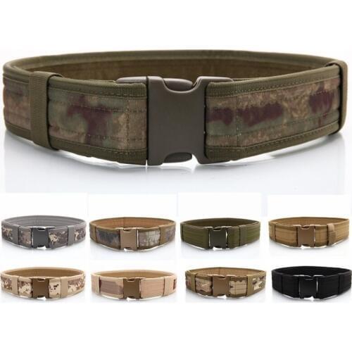 CQC 2 Inch Adjustable Nylon Duty Tactical Waist Belt Buckle Men Outdoor Hunting Military Army Combat Waistband