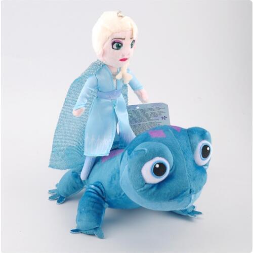 4 Styles Snow Queen Princess Anna Elsa Plush Doll 2020 NEW Fire Lizard 2 Fever Fire Elves Snowman Olaf Plush Doll For Kid Child