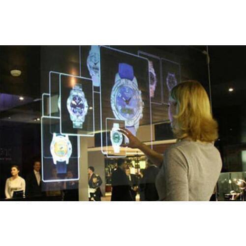 46" Transparent adhesive multi capacitive interactive touch foil film with truly 10 points touch
