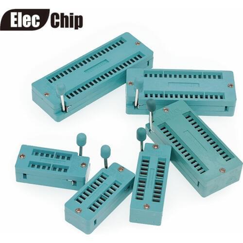 5pcs High quality 14P 16P 18P 20P 24P 28P 40P locking seat IC movable seat foots integrated socket base test stand IC scoket