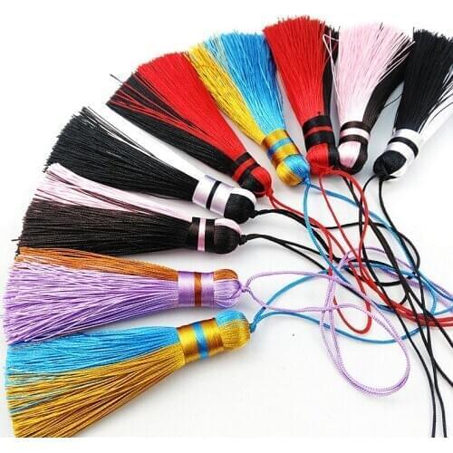 8cm Dual-color tassel spike DIY handicraft accessories Xiao tassel pillow curtain hanging earring costume spike