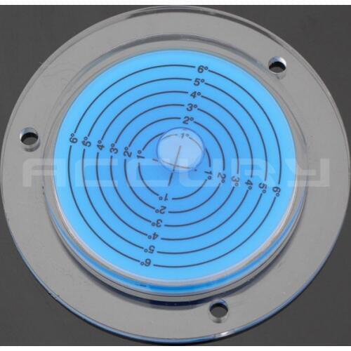 HACCURY Size 100*15mm Color bule Universal level Acrylic Round bubble level Construction Machinery water level indicator