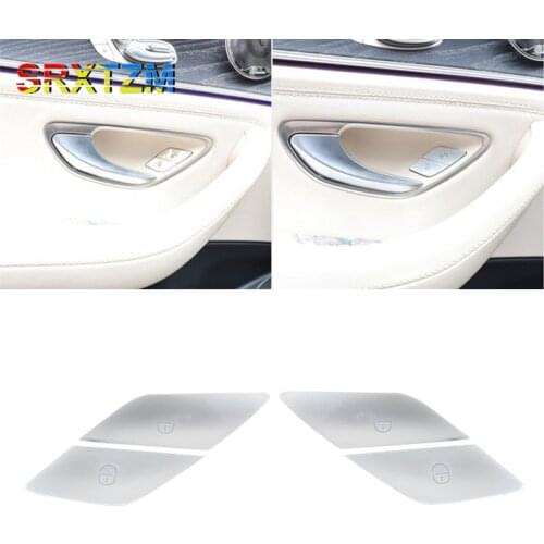 Car Door Lock Unlock Buttons Cover For Car Mercedes Benz C E Glc Class W205 W213 X253 Car Accessories Car Decal Car Stickers