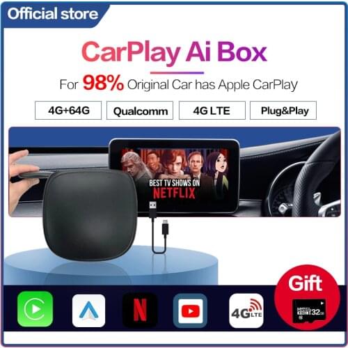 Wireless Carplay Dongle Carplay Mini Ai Box Youtube Netfix Android Box Car radio For Volkswagen Kia Mazda Toyota Bluetooth