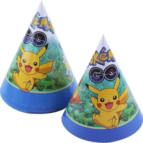 Pokemon Party Decoration Theme figures Pikachu Birthday Party Supplies Paper Plates Mask kid birthday Supplies Tableware Sets
