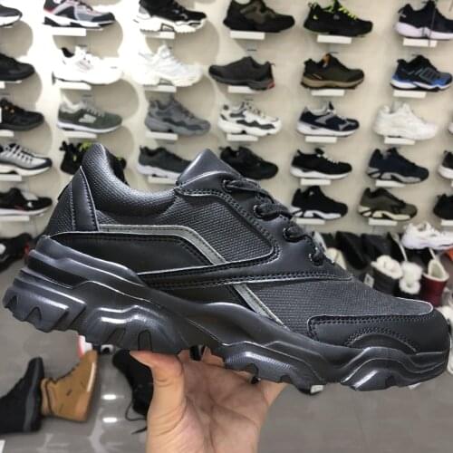 Mens Sneakers Men Shoes Black Casual Shoes Lace-Up and Zipper Men Shoes Lightweight Black Walking Big Size Man Tenis Shoe