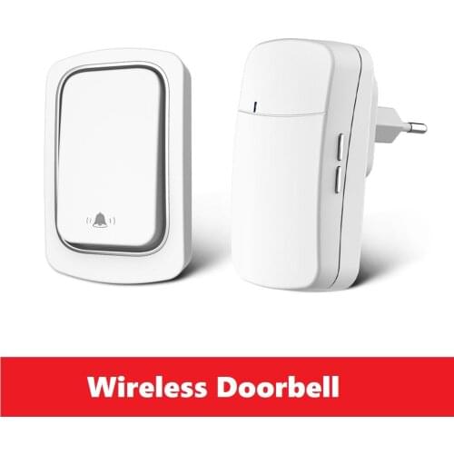 Ring Doorbell Wireless Doorbell No Battery Waterproof Self-Powered DoorBell Home Cordless Ring Dong Chime Timbre Calling
