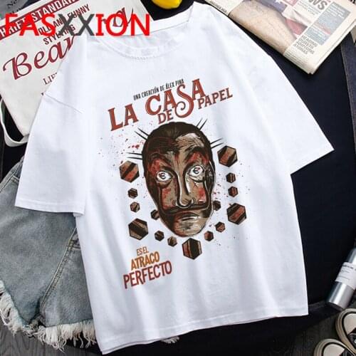 La Casa De Papel Money Heist the House of Paper Bella Ciao top tees female streetwear harajuku 2021 clothes t shirt harajuku