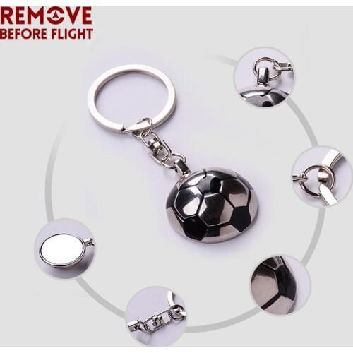 Fashion Jewelry REMOVE BEFORE FLIGHT Football Key Chain for Soccer Lover Keychain Gifts Key Chains for Keys Chaveiro 10 PCS/LOT