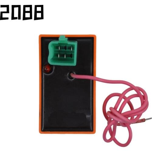 Motorcycle modified CDI stepless timing smart igniter scooter Knight car tricycle 4 pin 1 wire plus a refitable connector