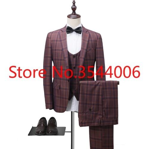 2019 Men Wedding Suits Slim Fit 3 Pieces Tuxedo Groom men floral suits wedding mens suit men suit men leisure suits