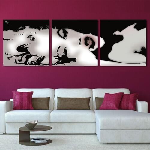 Framework Wall Art Poster Modern Home Modular Pictures 3 Panel Sexy Marilyn Monroe Decor Living Room Canvas HD Print Painting
