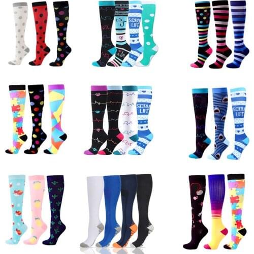 Multi Pairs Compression Stockings Recovery Anti Fatigue Atheletic Nursing Stockings Fit Medical Edema Diabetes Varicose Veins