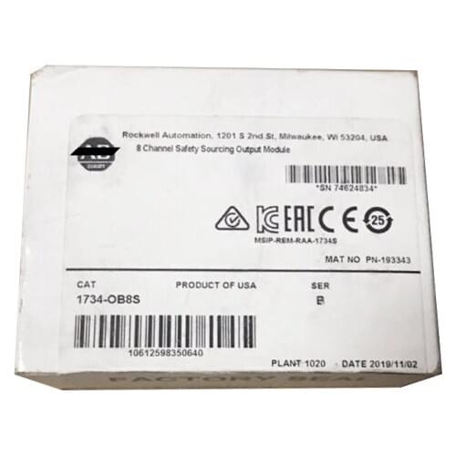 New Original 1734-OB8S 1734-OB8 PLC 24DC 8 Current Sourcing Point Digital DC Output Modules
