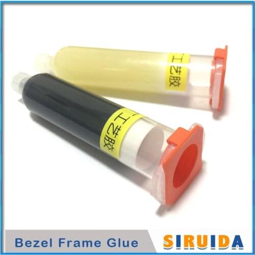 Cold glue + manual plastic dispenser gun for iPhone 11 X XS MAX lcd display bezel glass frame dispensing UV glue Curing repair