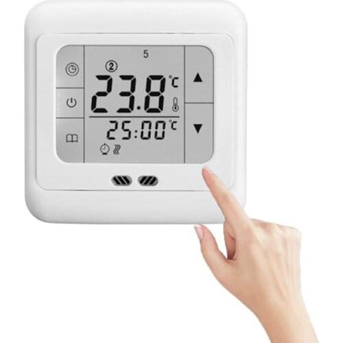 Programmable Digital Thermoregulator Touch Screen Room Heating Thermostat Floor Electric Heating System Temperature Controller