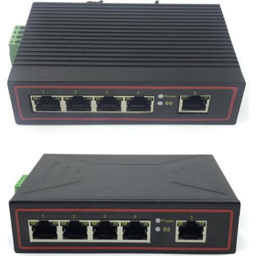 Industrial switch 10/100Mbps 5 port ethernet industrial switch5V-58V 5 port ethernet switch network switch