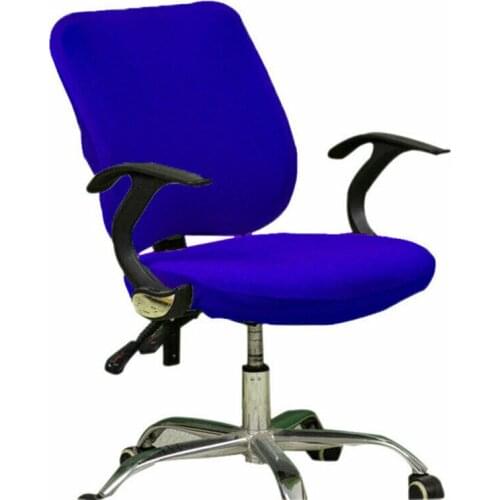 Solid Color Rotating Lift Office Computer Chair Cover Removable Dust-proof Seat Cover Elastic Slipcover Stretch Chair Seat Case