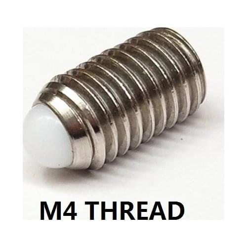 M4 thread 304 stainless steel Hexagonal wave bead wave positioning bead fixed pom plastic ball spring plunger screw