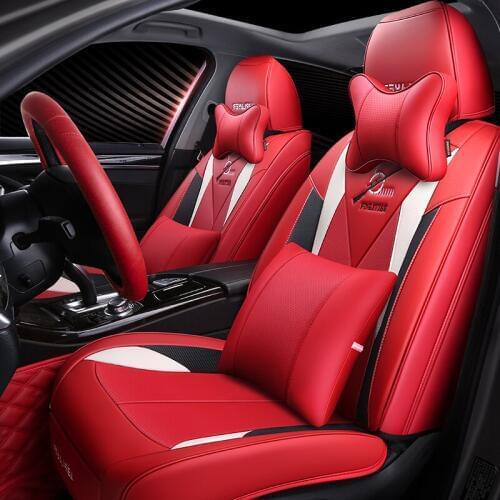 9D carbon fiber luxury leather car seat cover Car Seat Cushions Car pad Car-Styling For Renault Scenic Fluence Latitud Koleos La