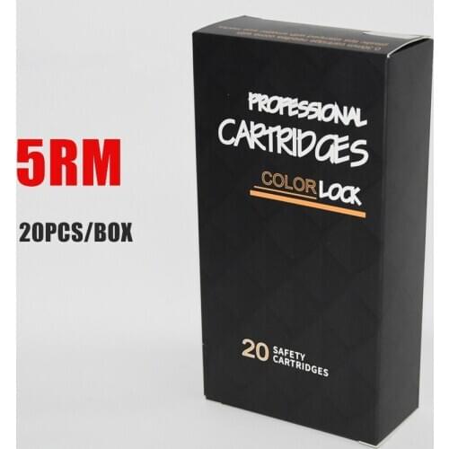 Gray Disposable Needle Cartridge 5 Curved Magnum (5RM) 20Pcs/Box
