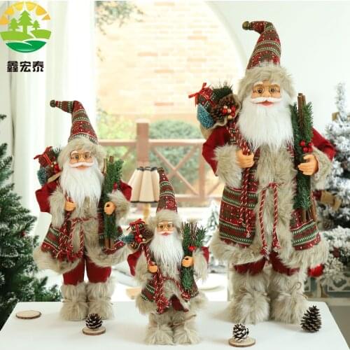 Cloth Art Santa Claus Christmas decorations Christmas dolls holiday decorations Christmas ornaments