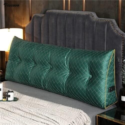 VESCOVO Silk Like Large Sofa Backrest Headboard Bed Long Cushion Pillow 100/120/150cm