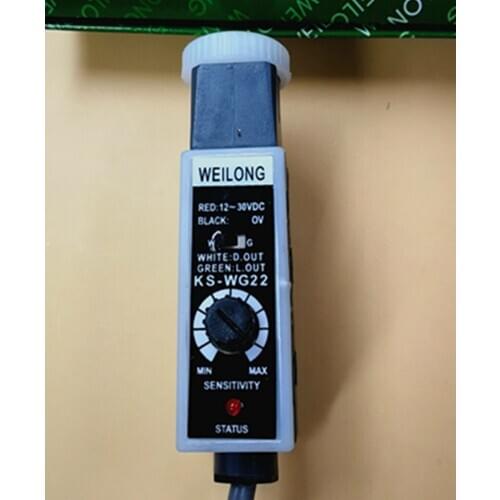 WEILONG KS-WG22 White and Green Light Source Color Mark Sensor Bag Making Machine Photoelectric Eye Color Tracking Sensor