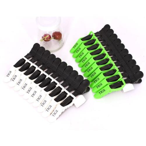 10pcs/pack Hairdressing alligator clip haircut duckbill long mouth mouth hair clip