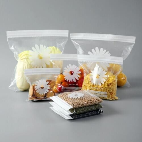30PCS/Set Fresh-Keeping Bag Kitchen Food Grade Sealed Economical Self-Sealing Freezer Special Plastic Packaging Bag
