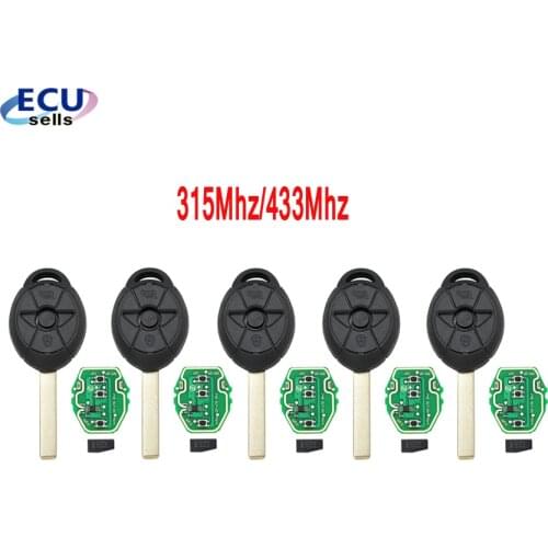 5PCS X NEW Remote Key Fob 315Mhz/433Mhz ID44 for BMW Mini Cooper S R50 R53 with Logo